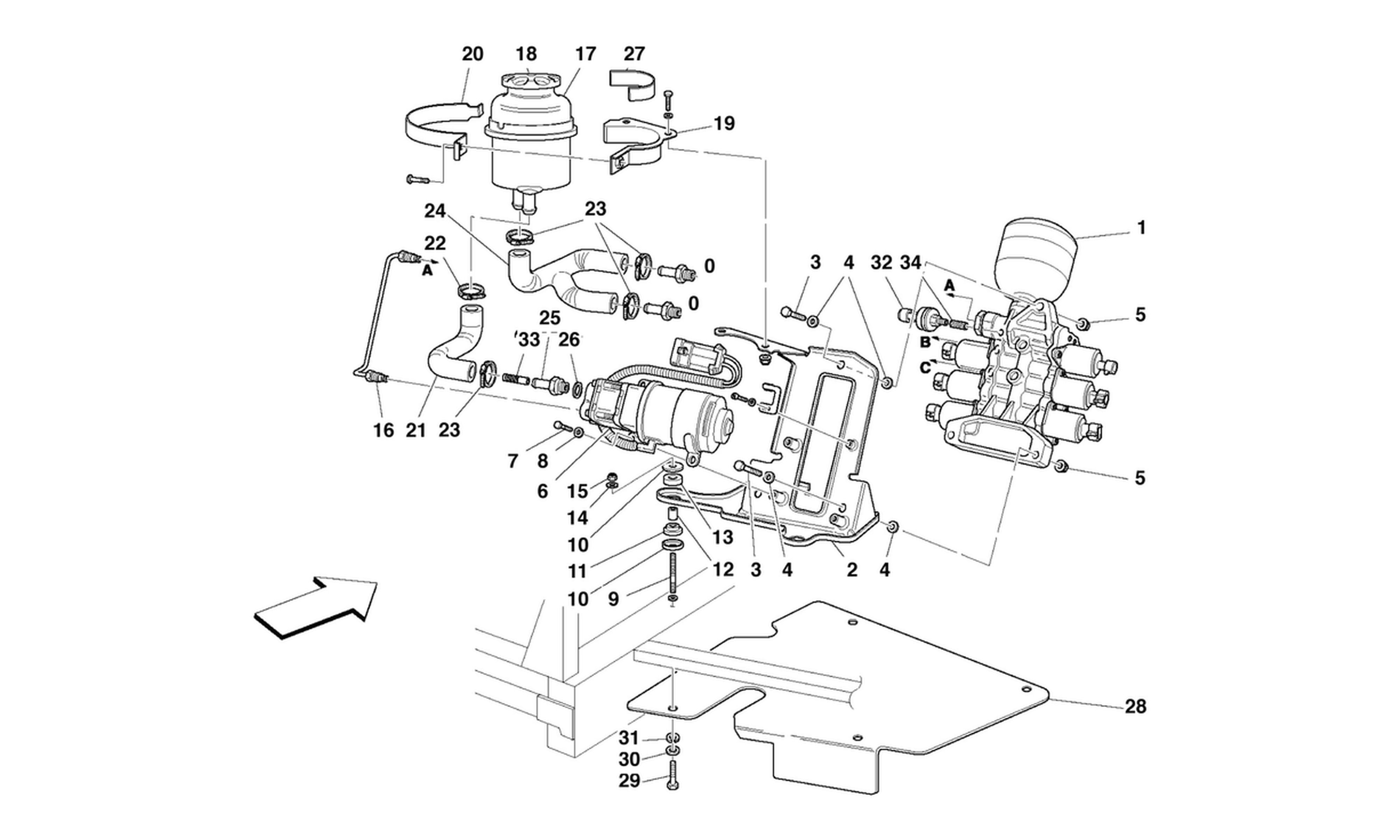 Schematic: Power Unit And Tank -Valid For F1-