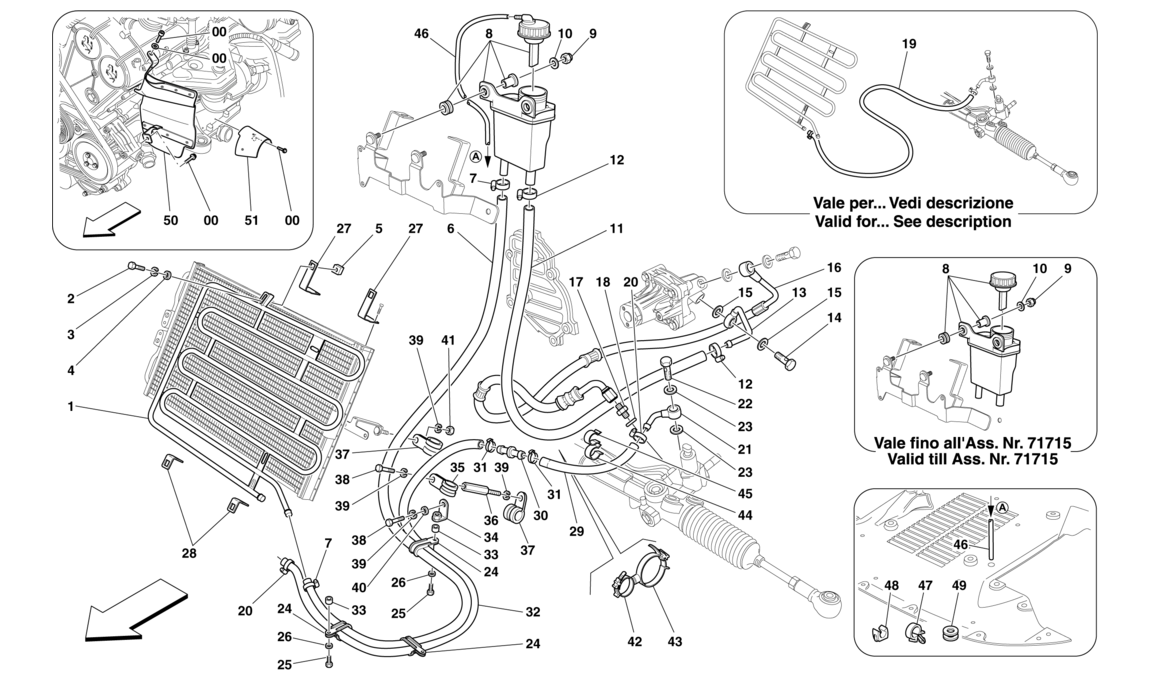 Schematic: Hydraulic Fluid Reservoir For Power Steering System And Coil