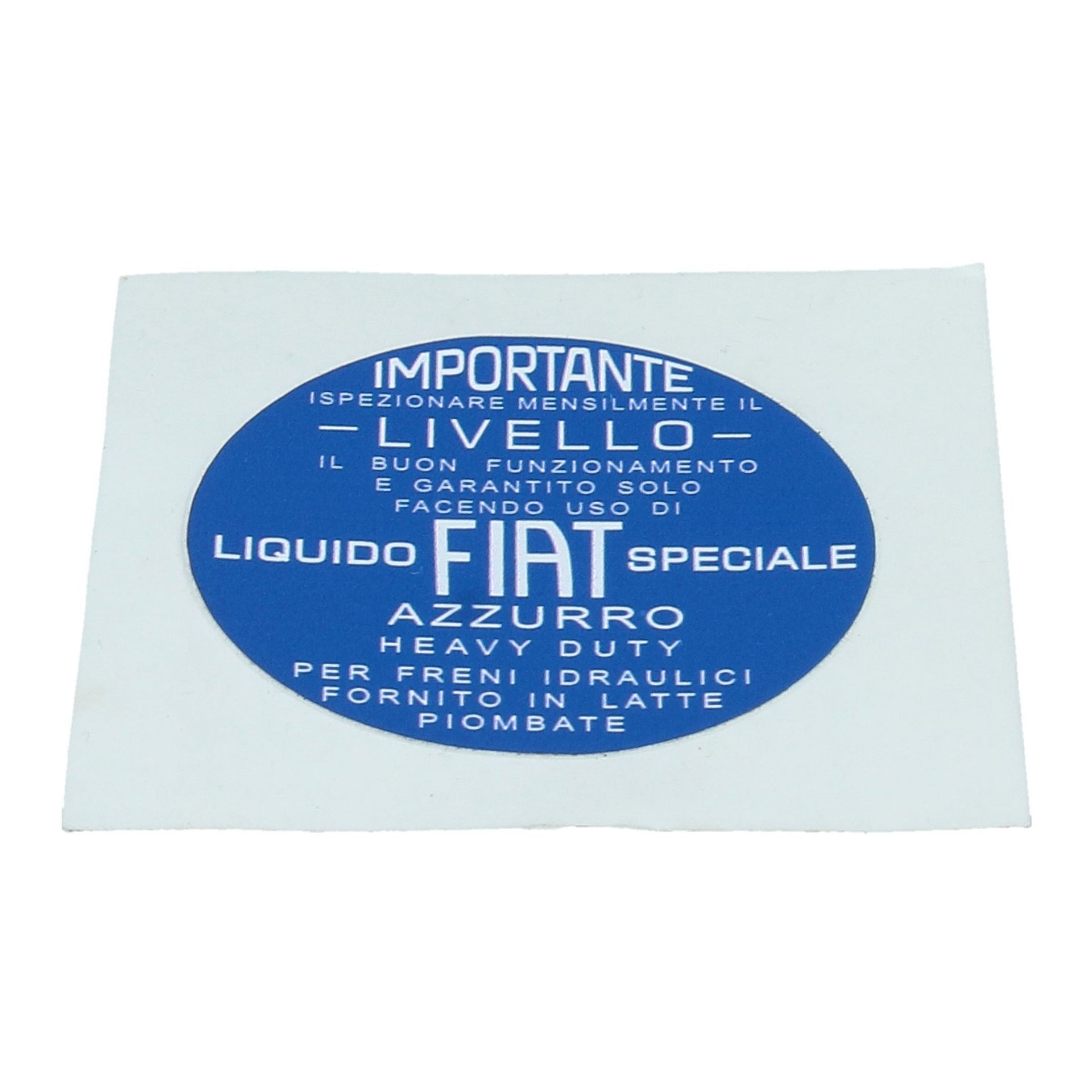 Livello Brake Fluid Reservoir Sticker