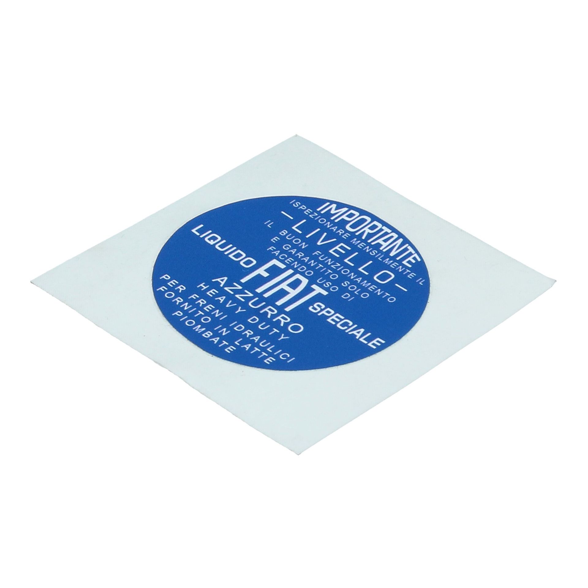 Livello Brake Fluid Reservoir Sticker