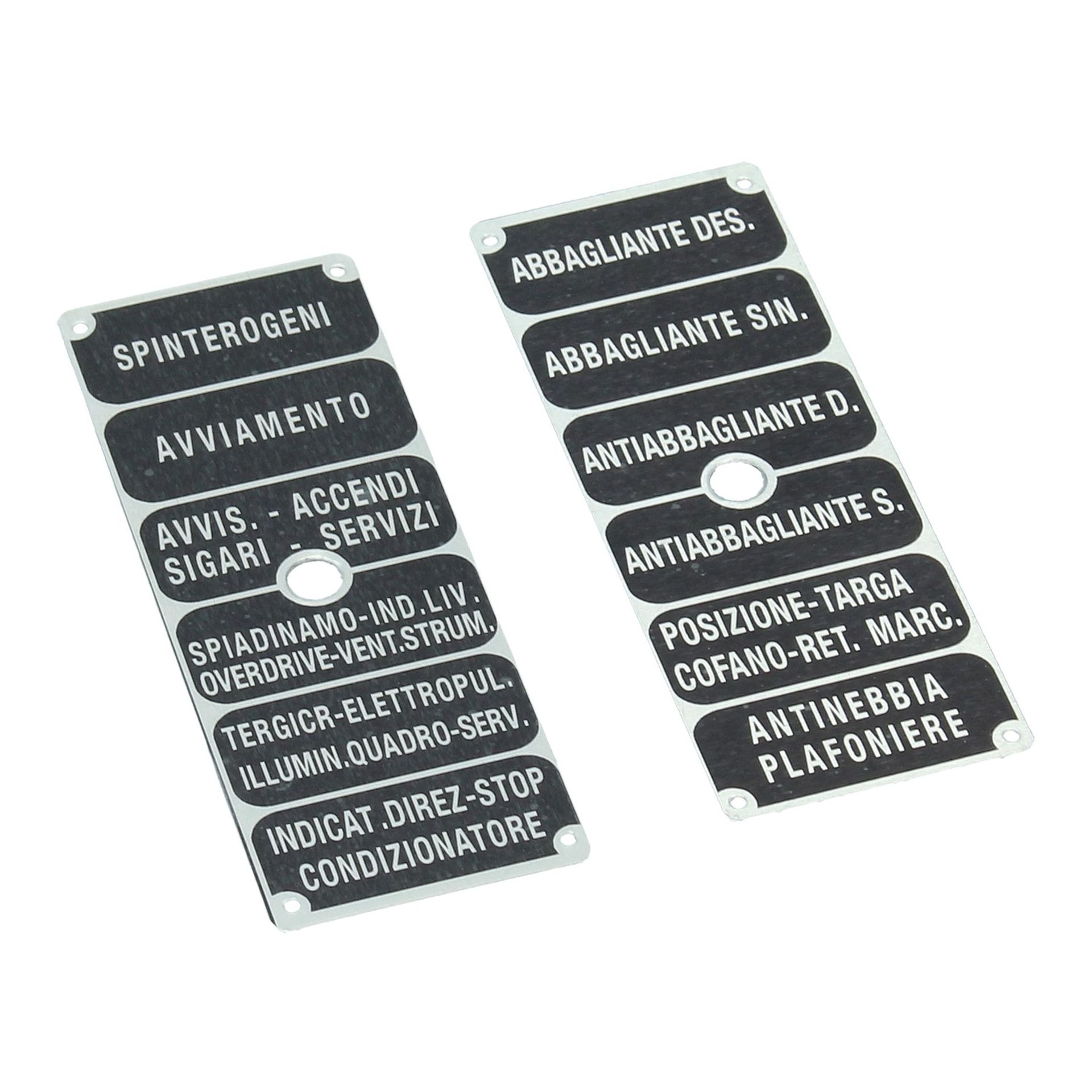 Fuse Cover Tags Late 250GTE/275