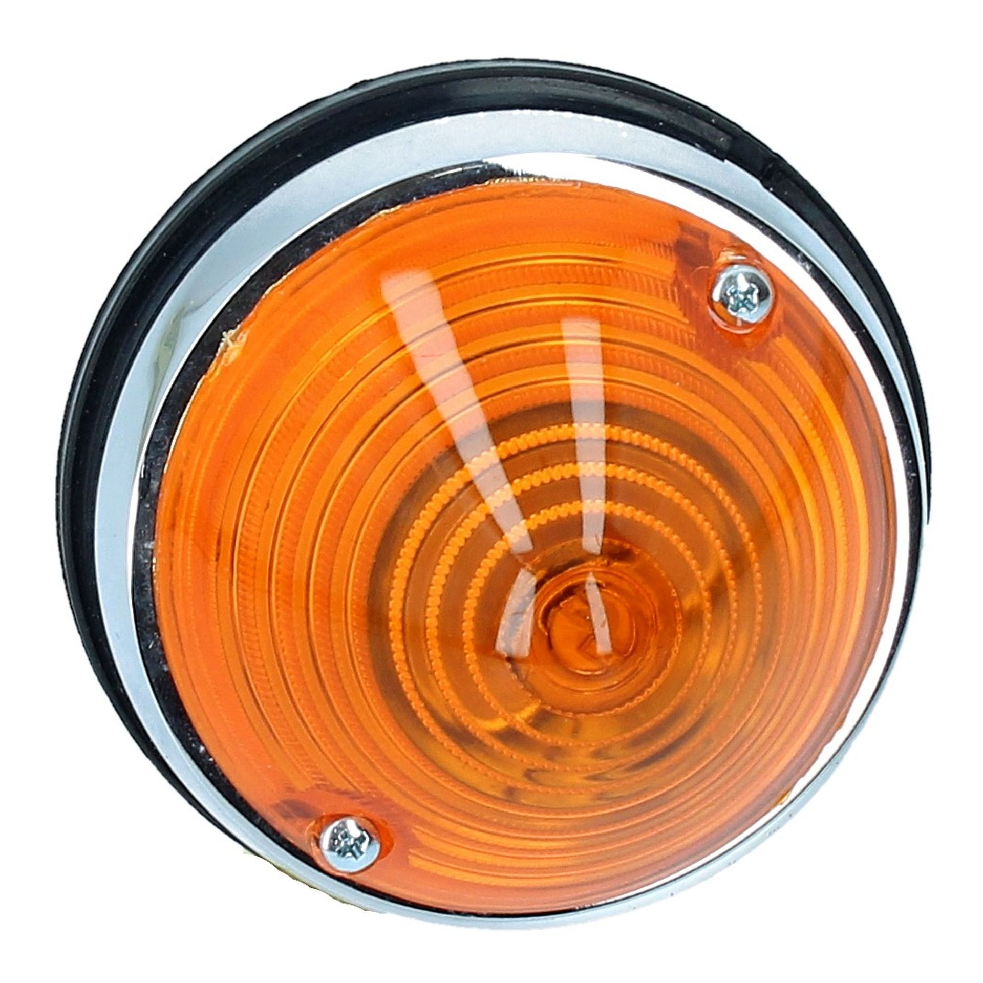 Tail Lights Chromed Steel Large Orange 250