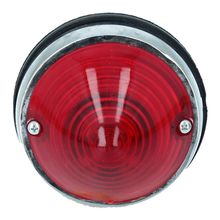 Tail Lights Chromed Steel Large Red 250