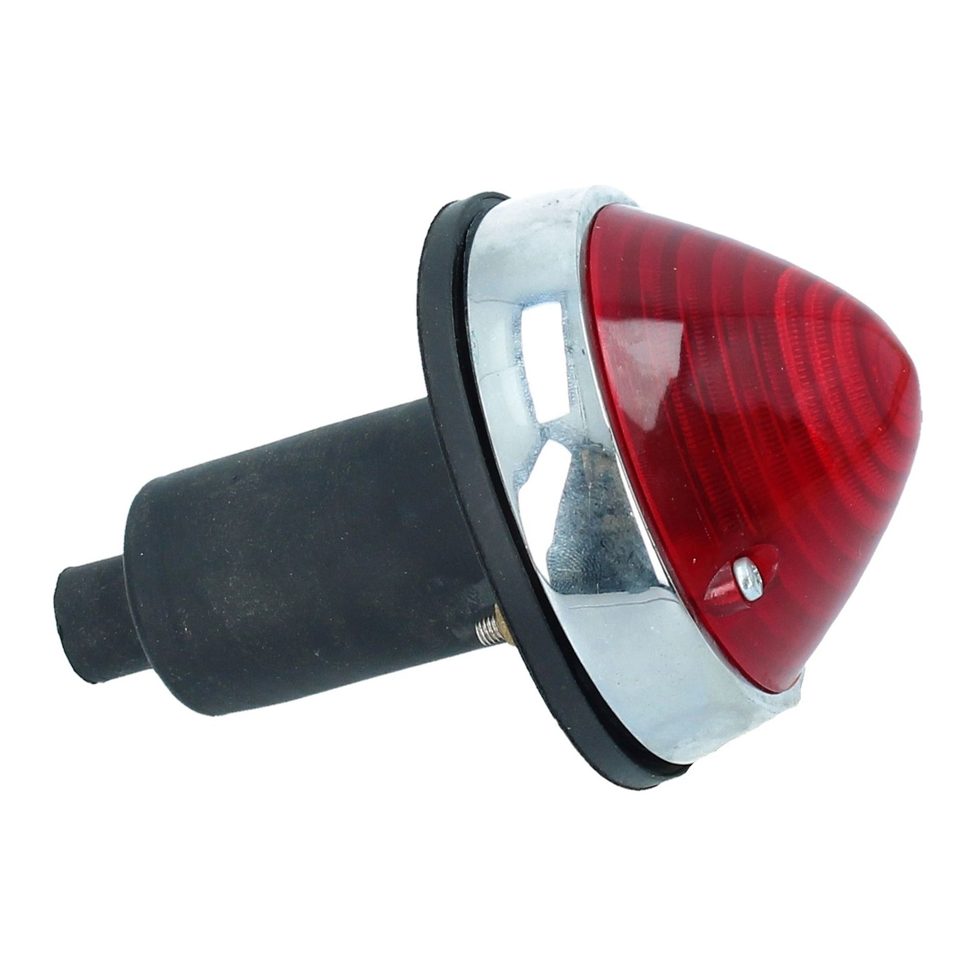 Tail Lights Chromed Steel Large Red 250