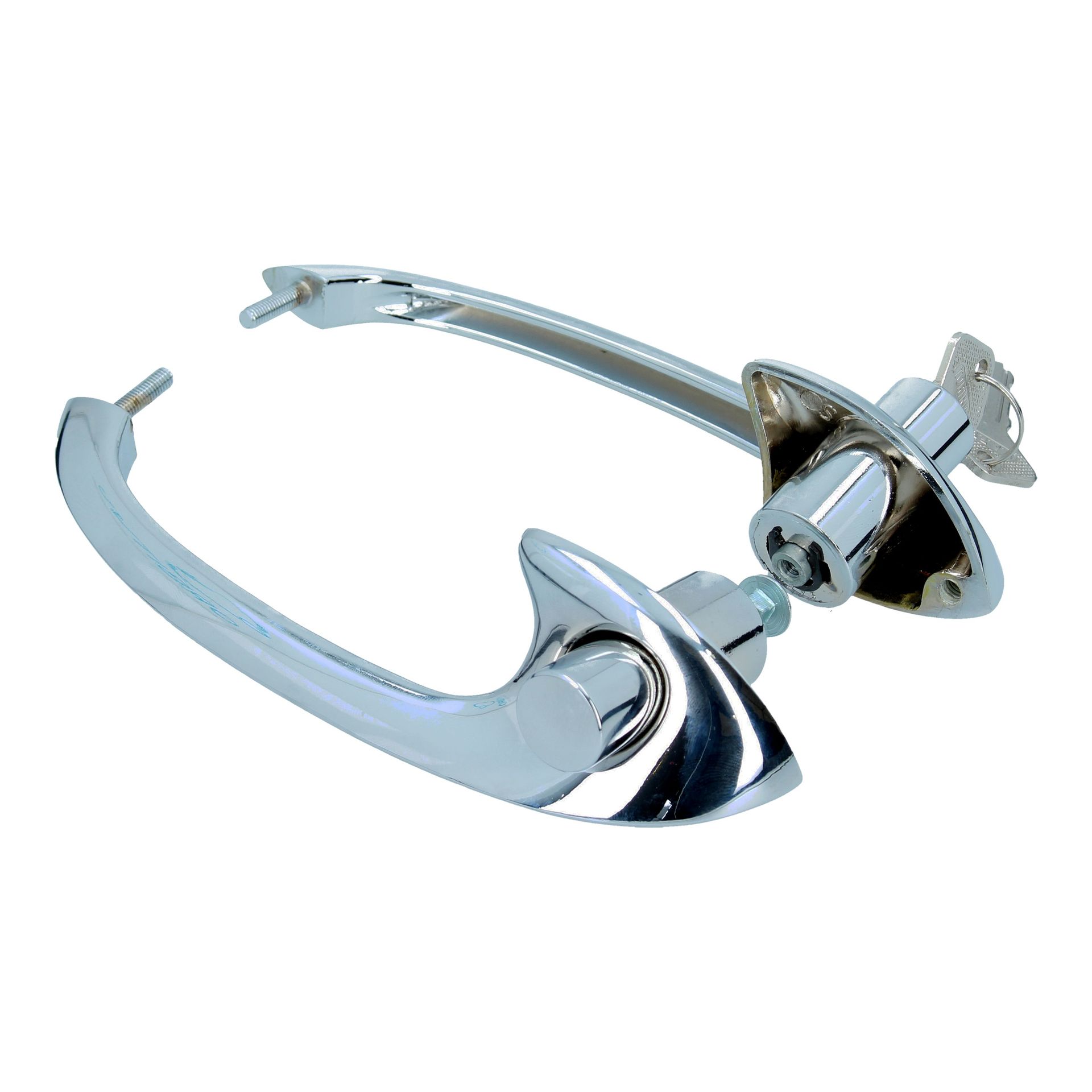 Chrome Outer Door Handle Set X 2 SWB