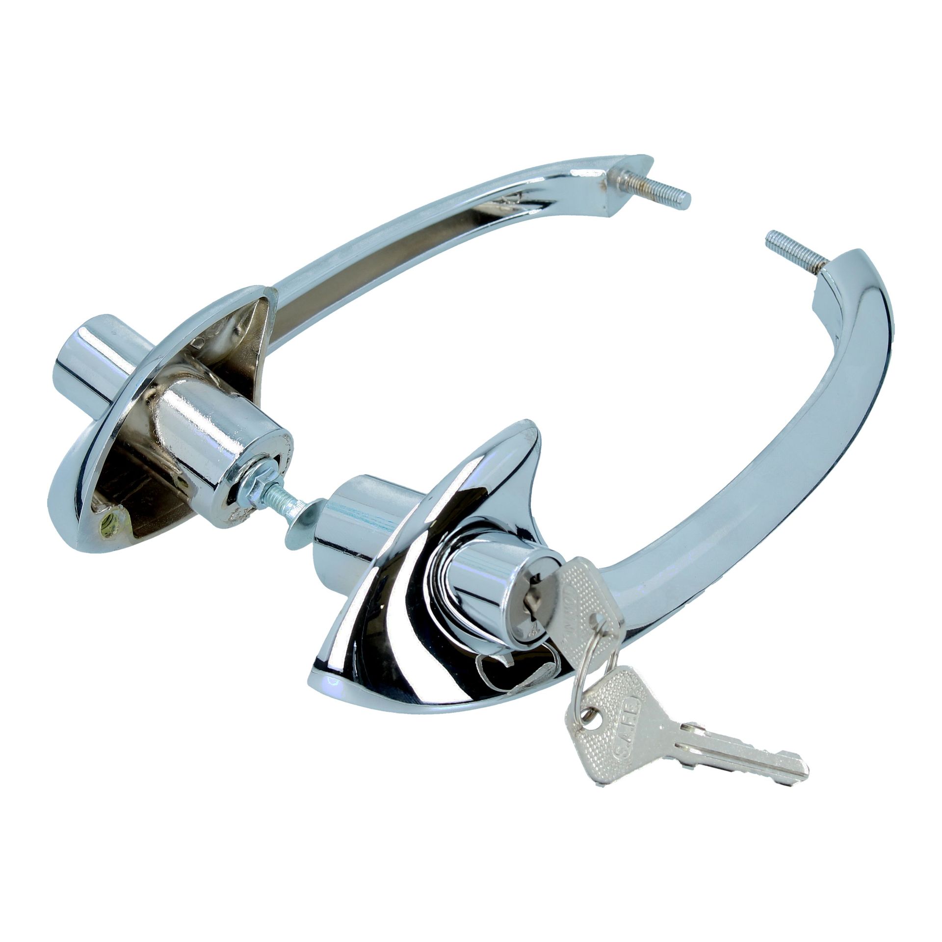 Chrome Outer Door Handle Set X 2 SWB