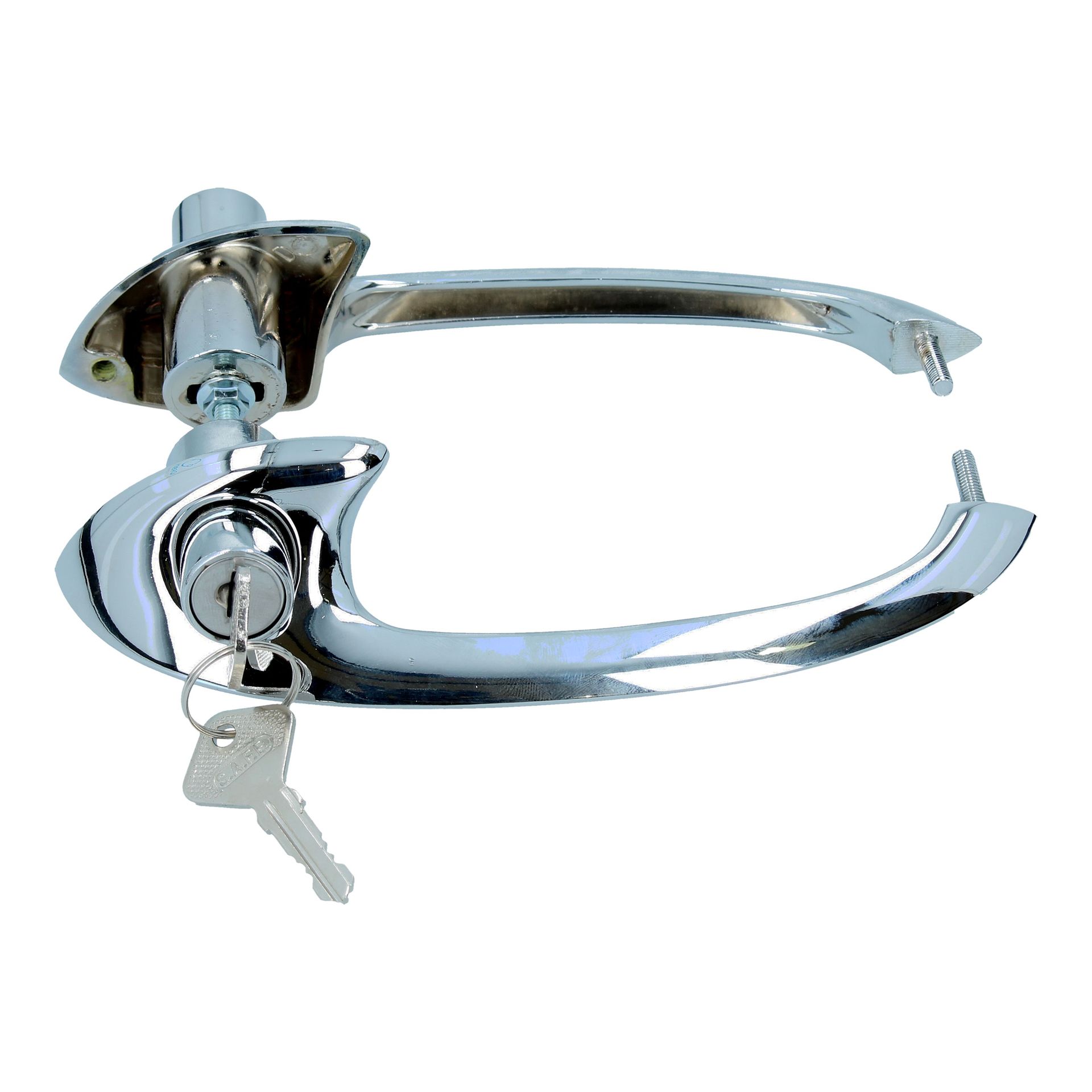 Chrome Outer Door Handle Set X 2 SWB