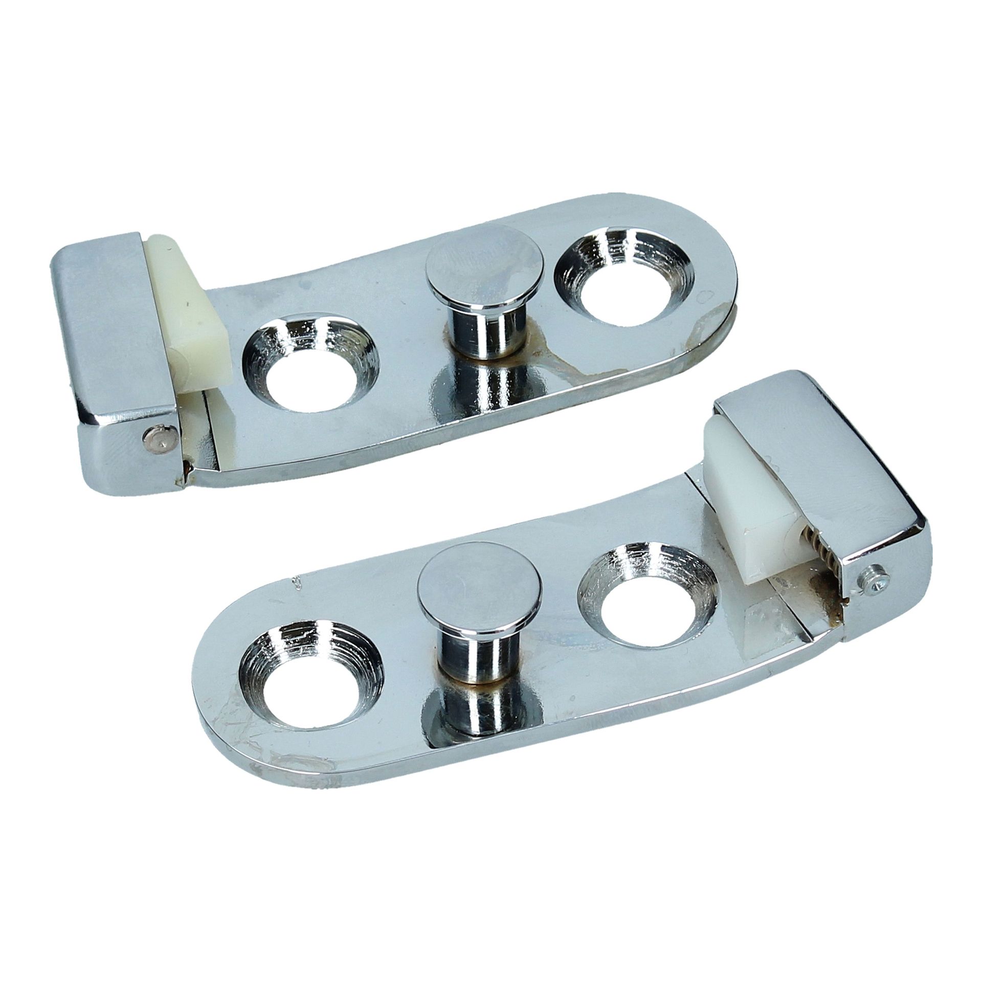 Chrome Door Lock Striker Plate Set