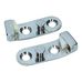 Chrome Door Lock Striker Plate Set