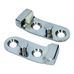 Chrome Door Lock Striker Plate Set