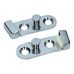 Chrome Door Lock Striker Plate Set