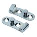 Chrome Door Lock Striker Plate Set