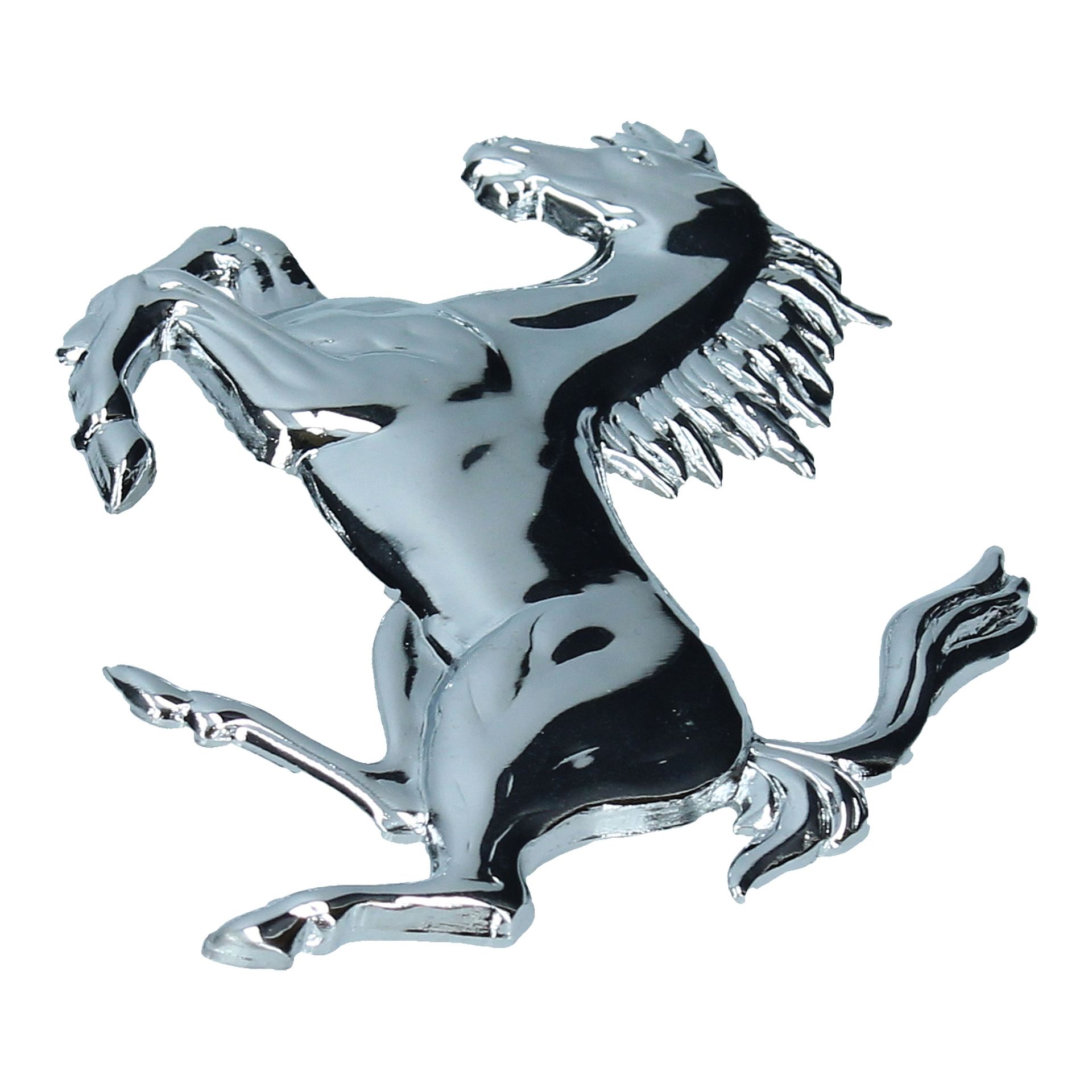 Badge Prancing Horse Chromed 110mm Height