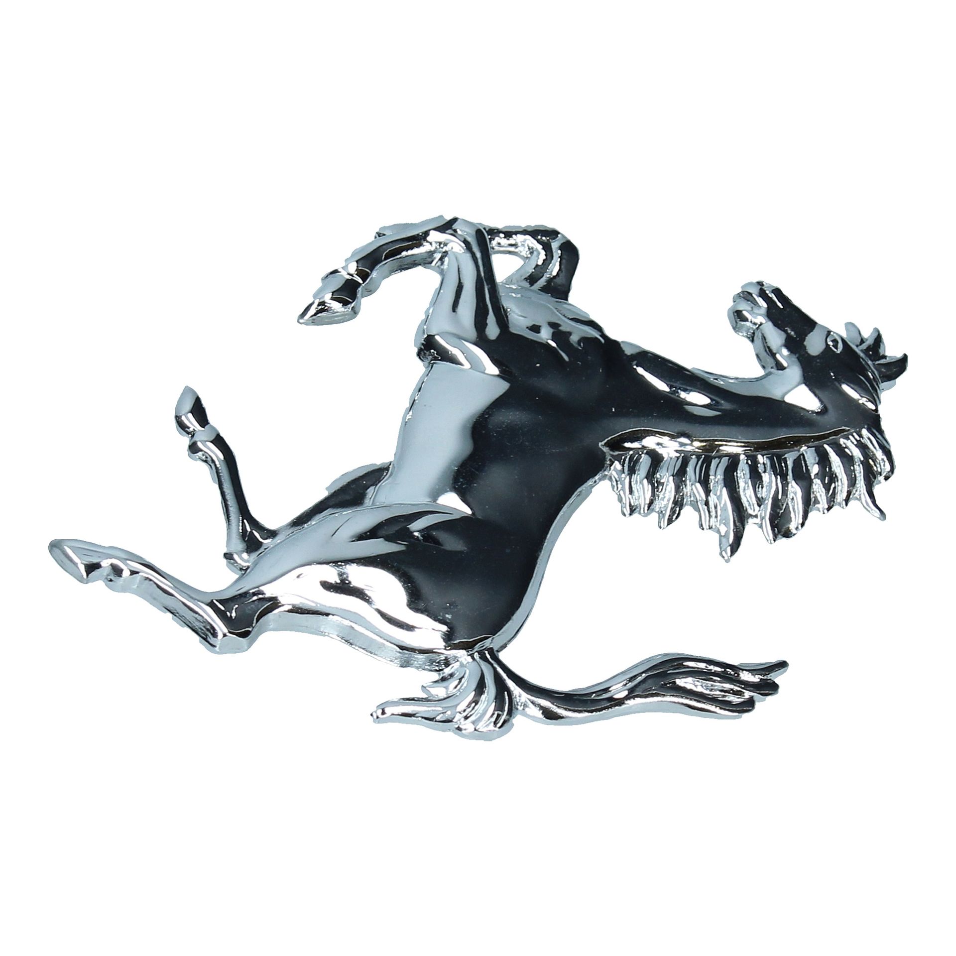 Badge Prancing Horse Chromed 110mm Height