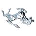 Badge Prancing Horse Chromed 110mm Height