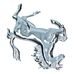 Badge Prancing Horse Chromed 110mm Height