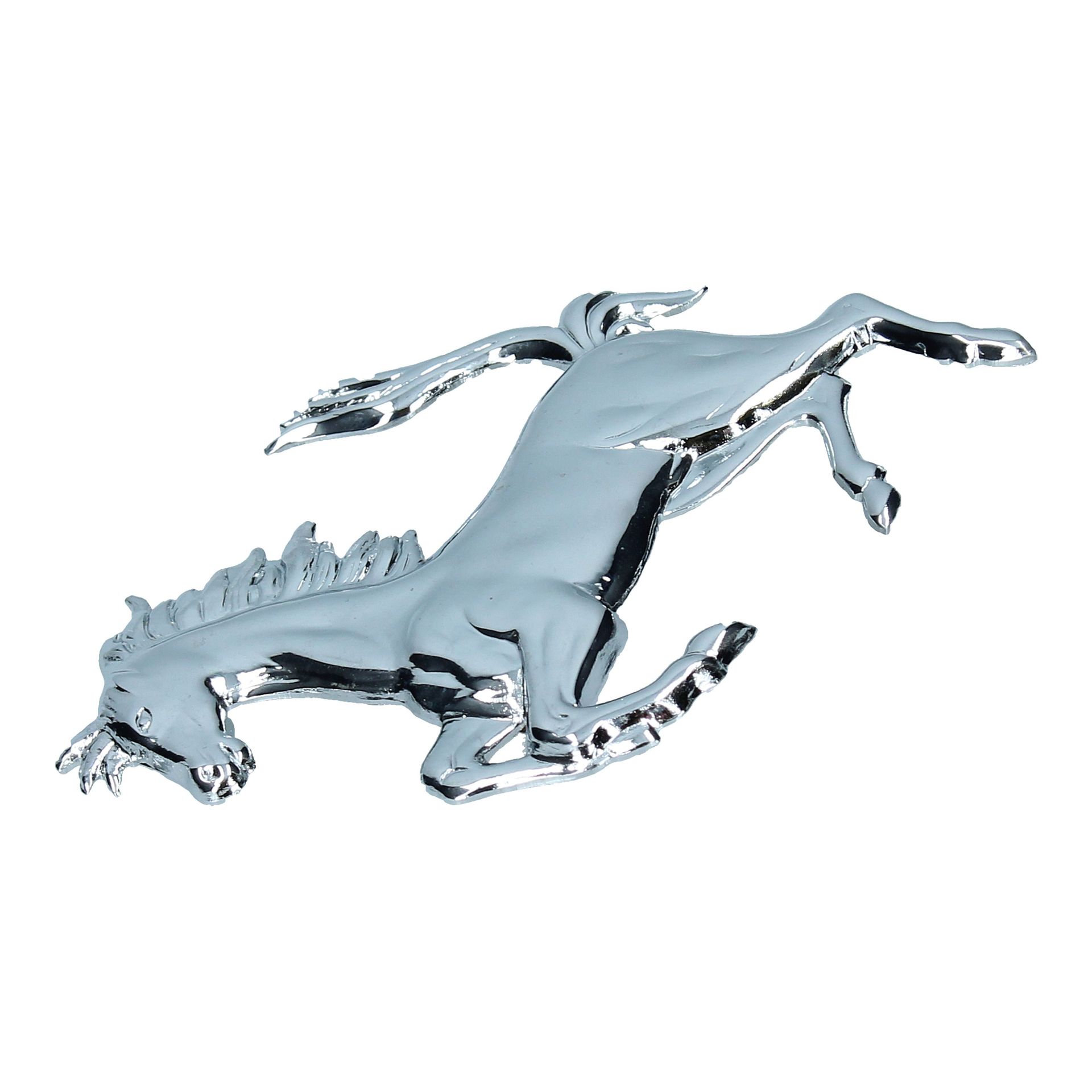 Badge Prancing Horse Chromed 110mm Height