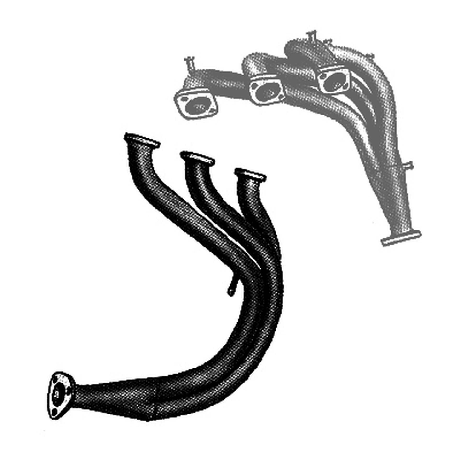 Exhaust Manifold Rear (without insulation) Dino 246 US-Model