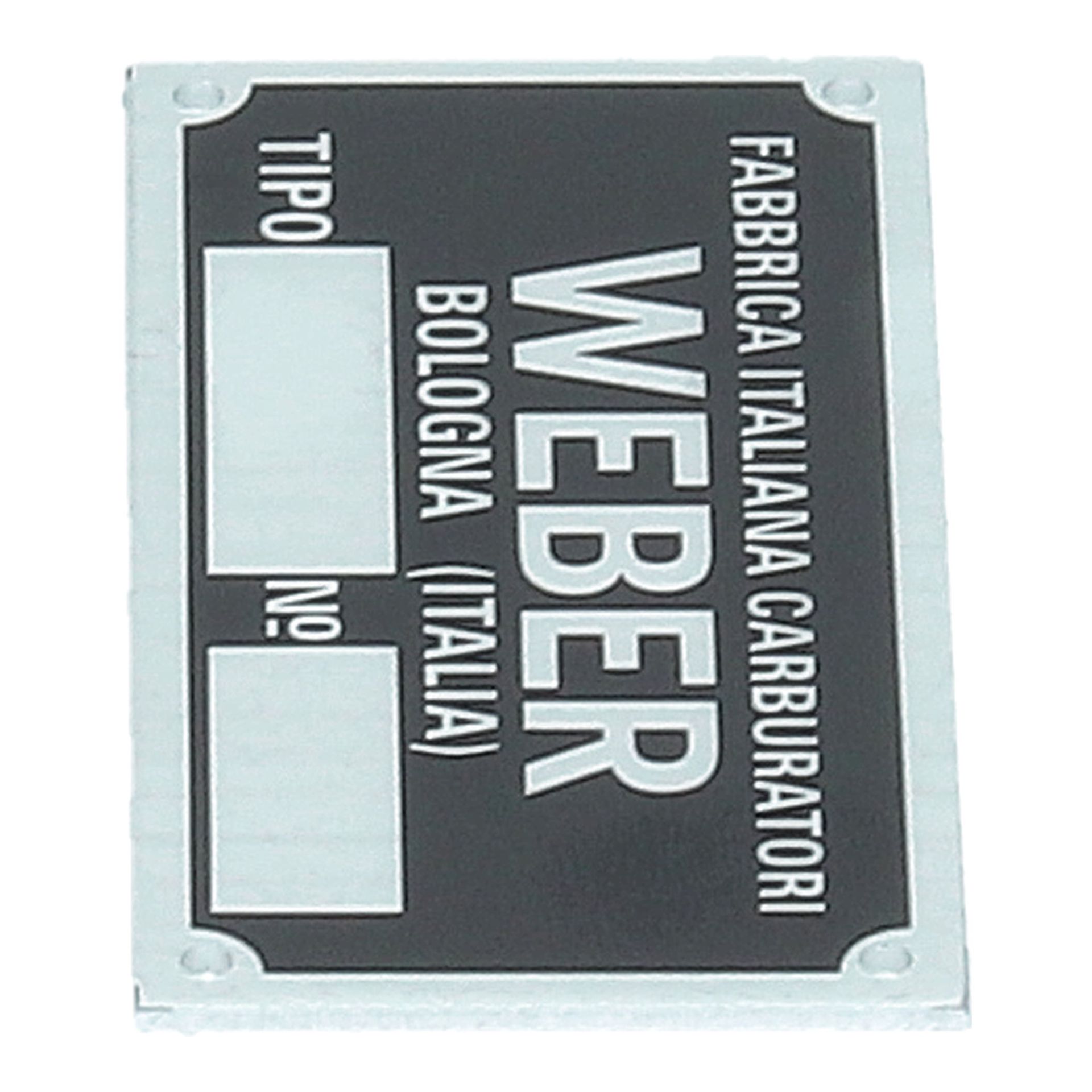 Weber Carburettor ID Tag