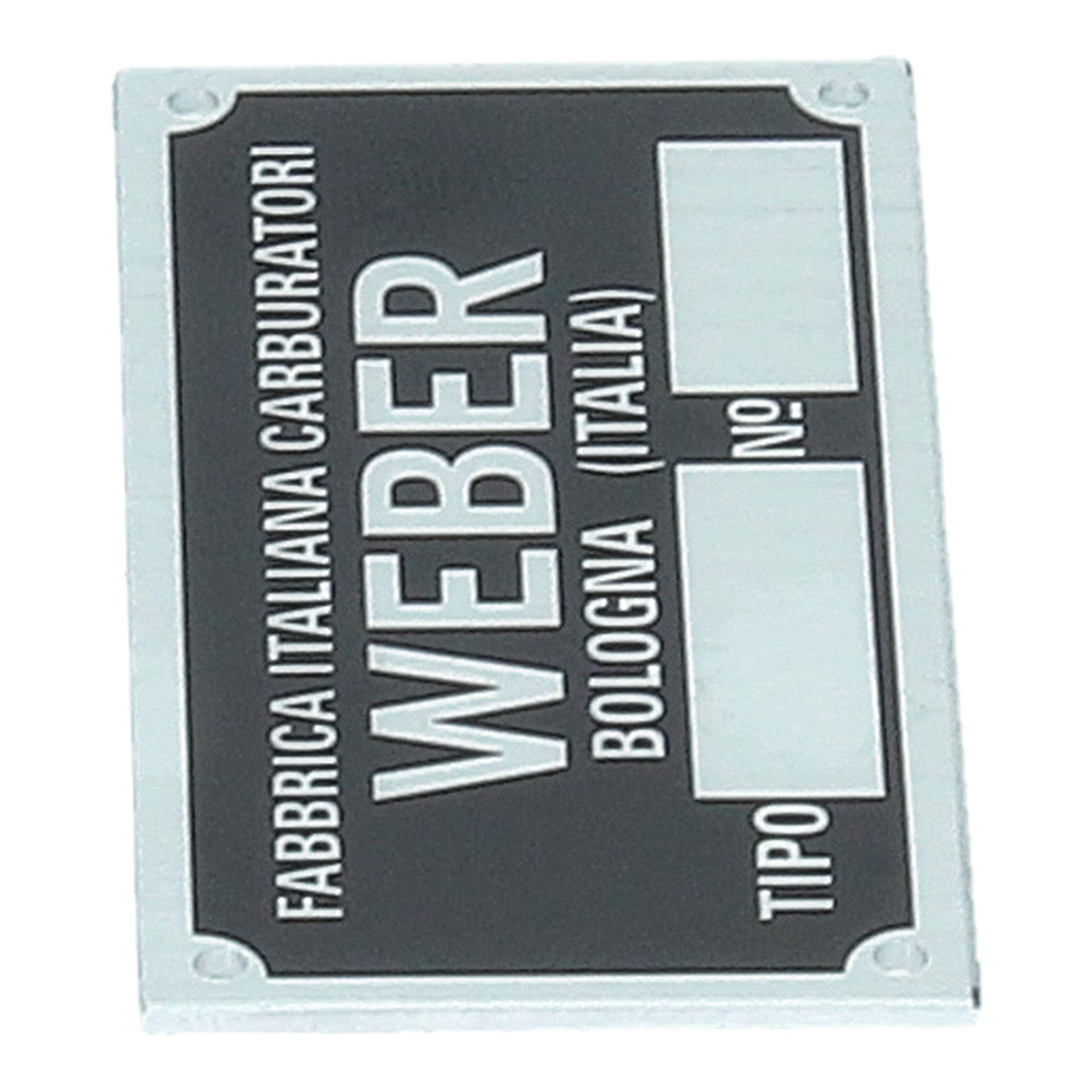 Weber Carburettor ID Tag