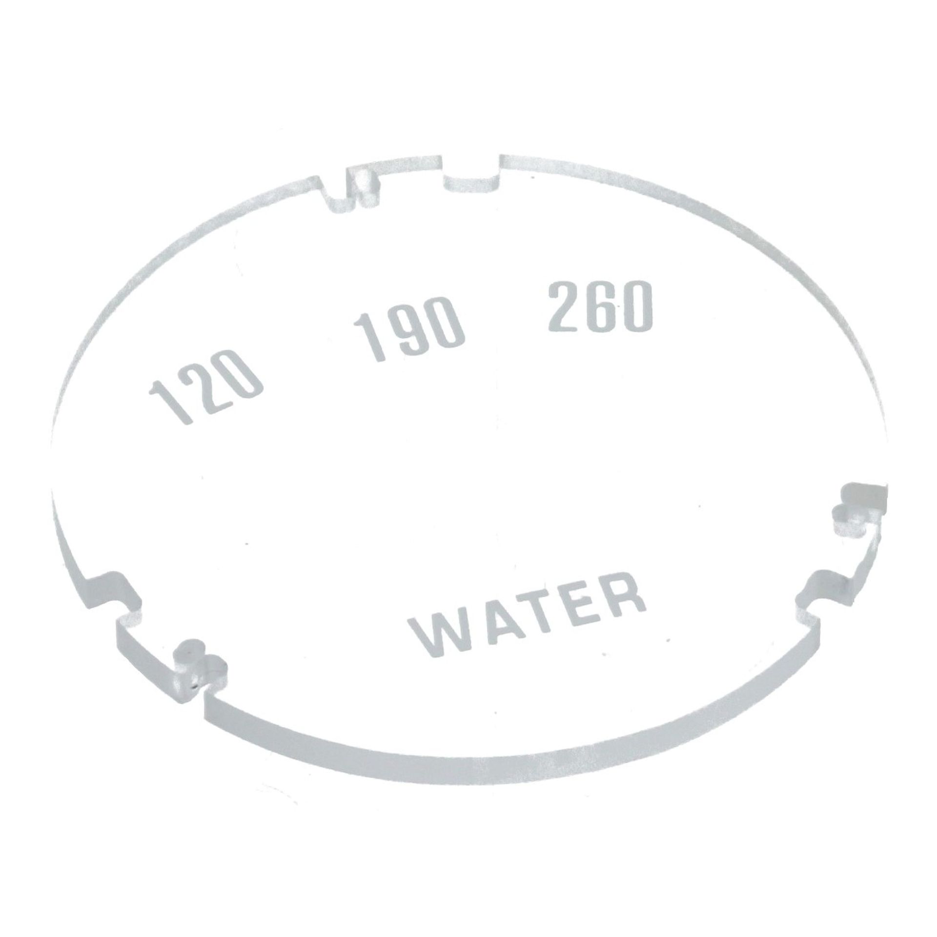 Gauge Face 250 Water Temp