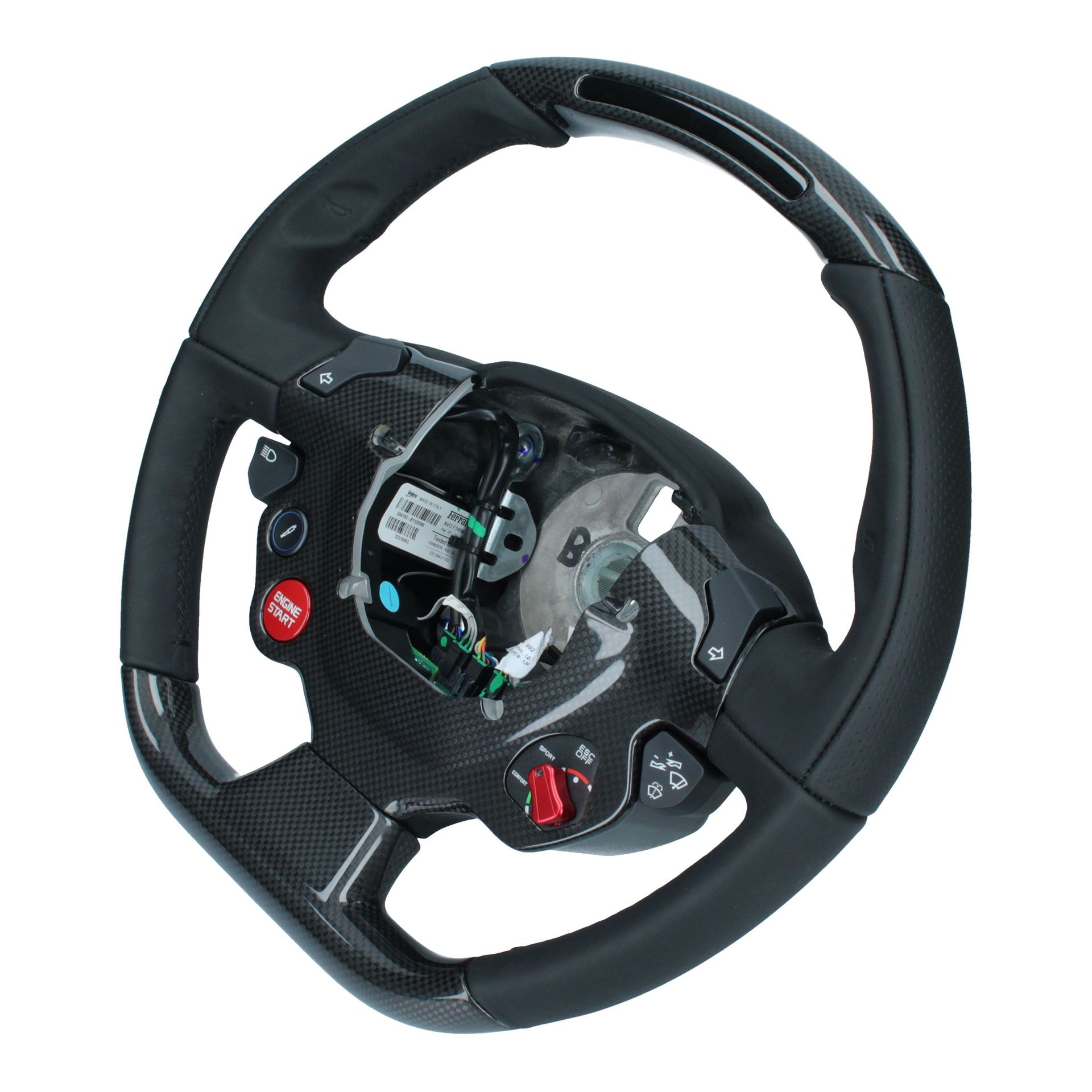 Steering Wheel Leather Carbon with LED California Turbo