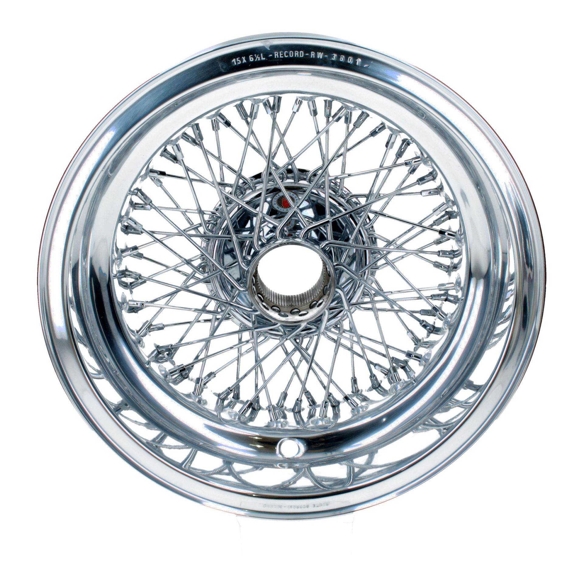 ORIGINAL Borrani Wire Wheel 15" x 6.5" RW3801 SWB Upgrade Polished Reconditioned