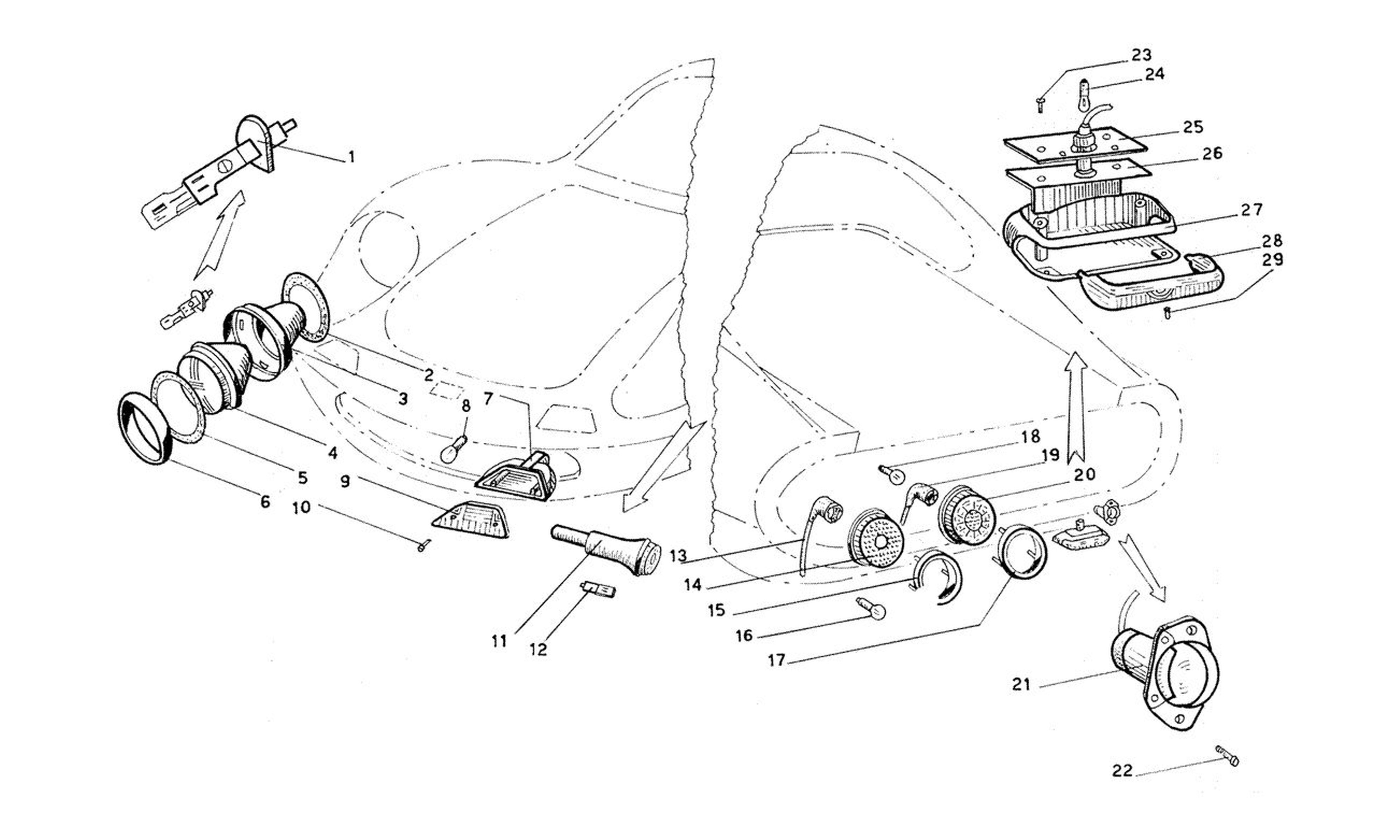 Schematic: Front & Rear Lights