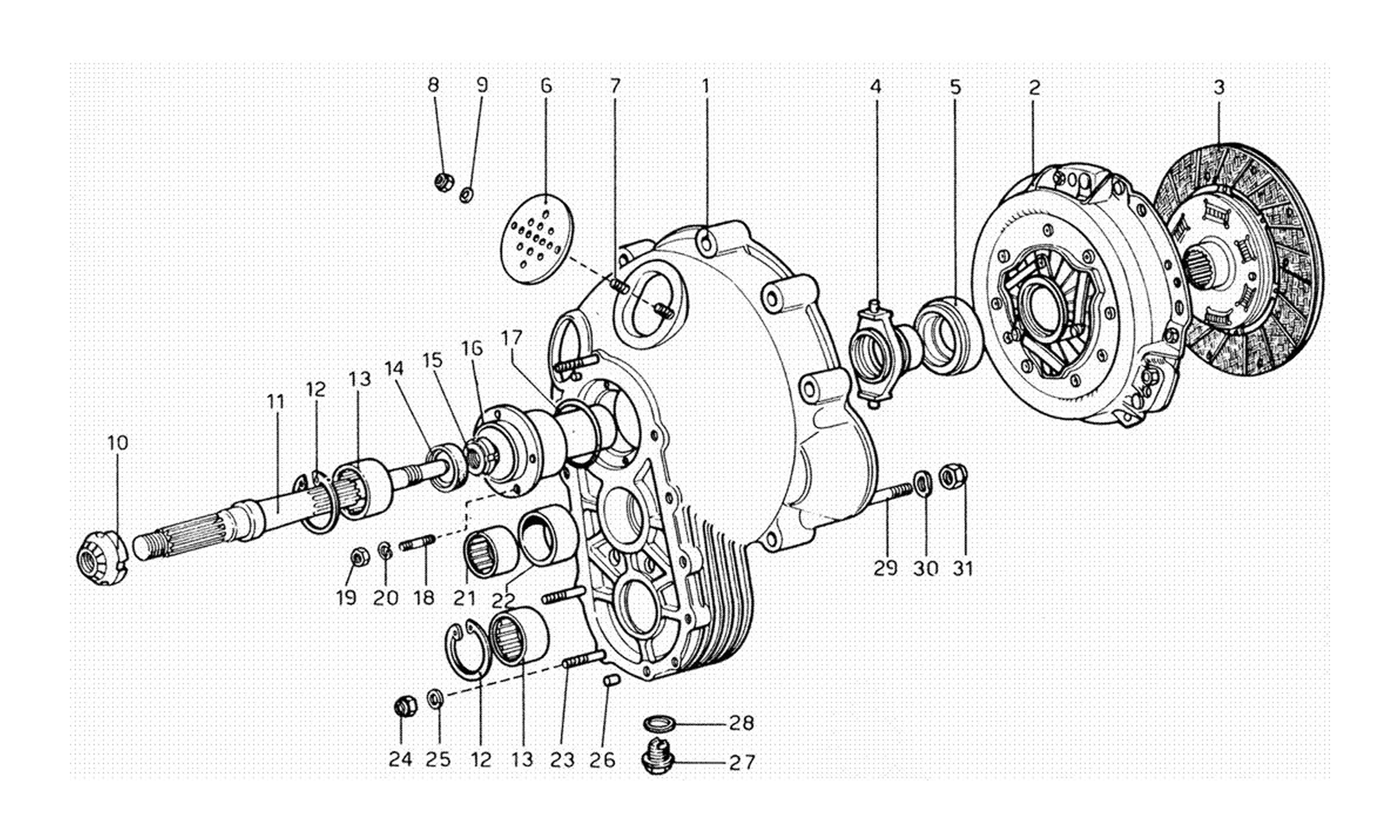 Schematic: Clutch Unit And Cover