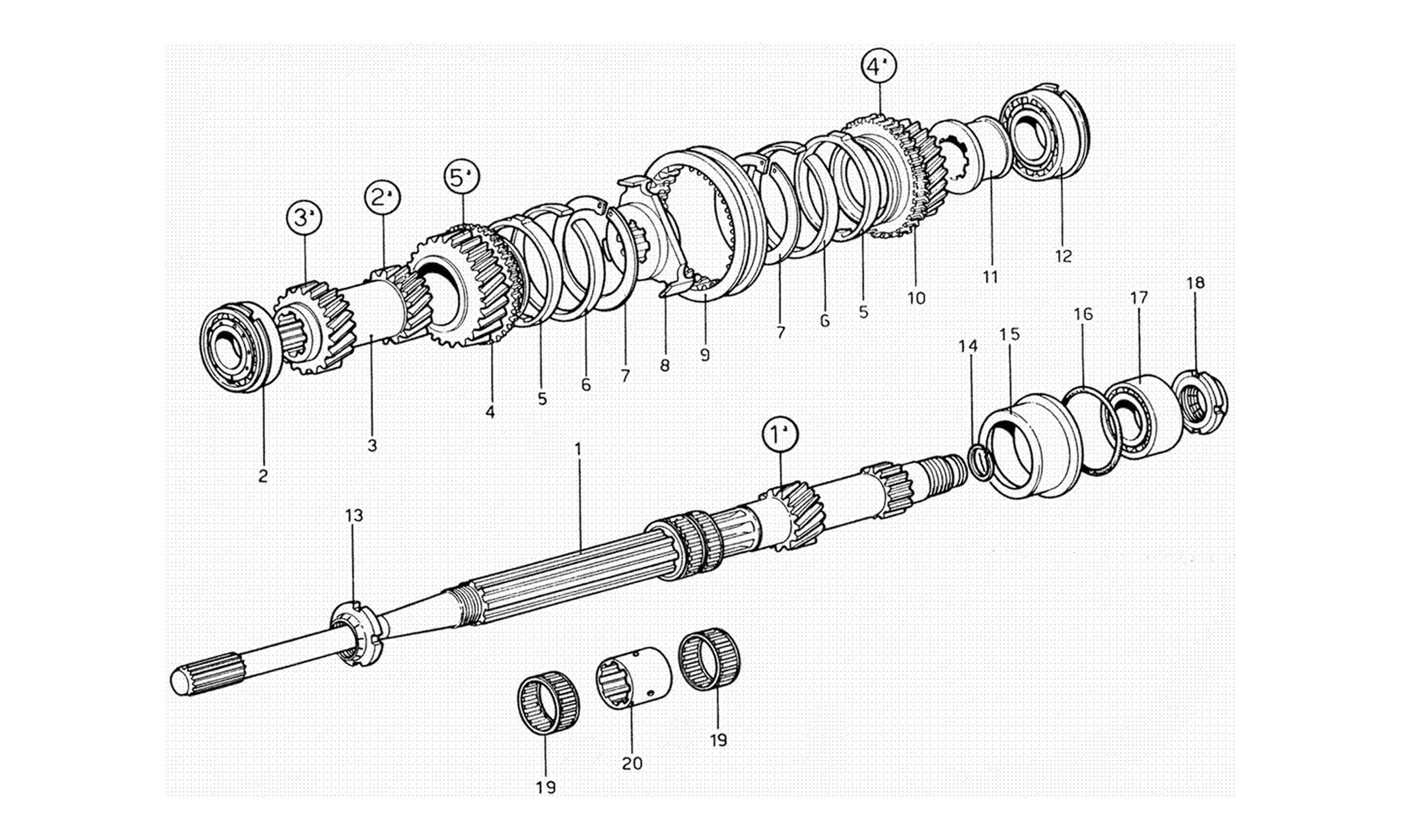 Schematic: Output Shaft Gearing