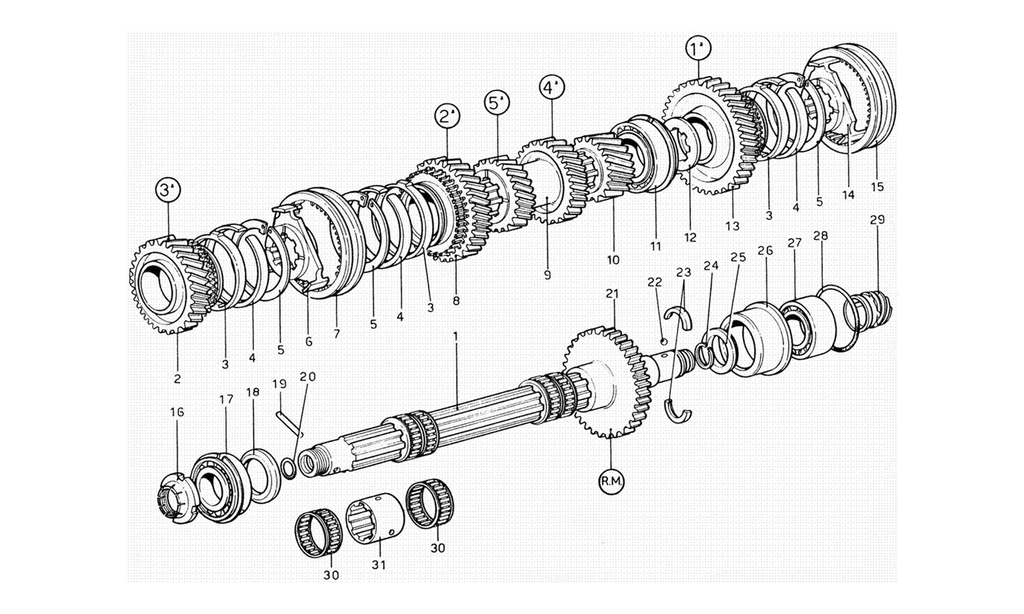 Schematic: Counter Shaft Gearing