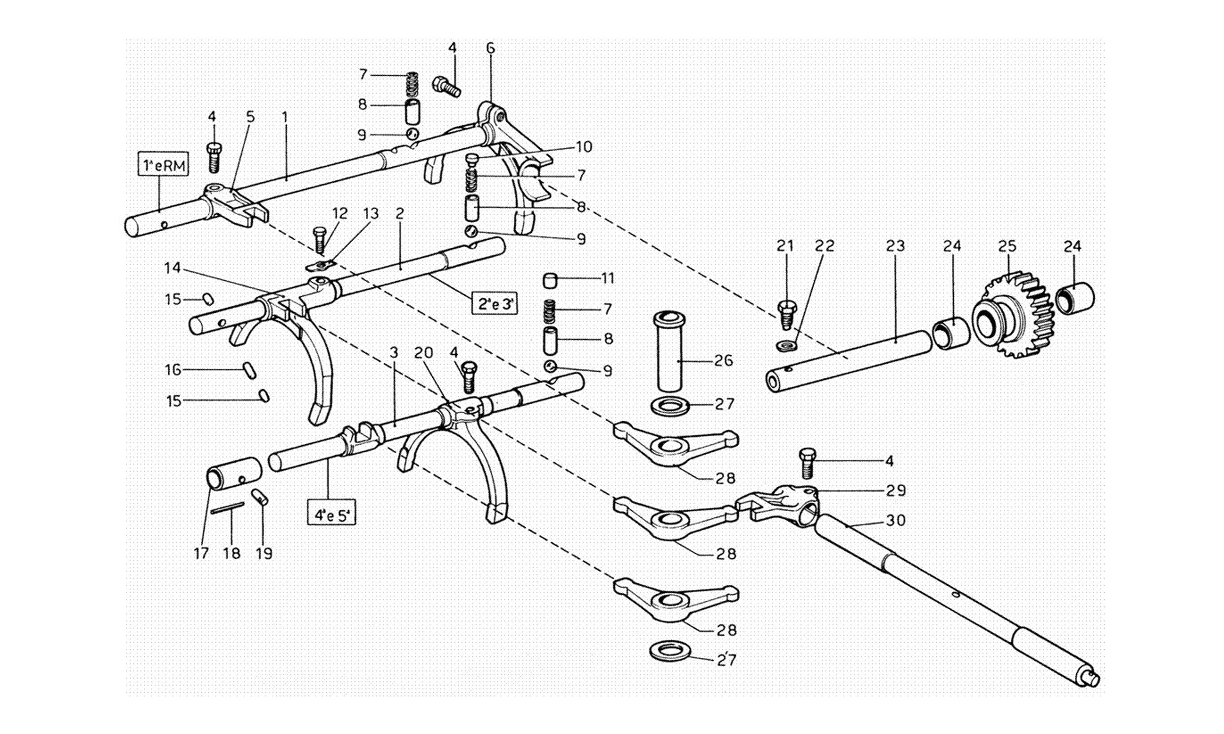 Schematic: Inside Gear Box Controls