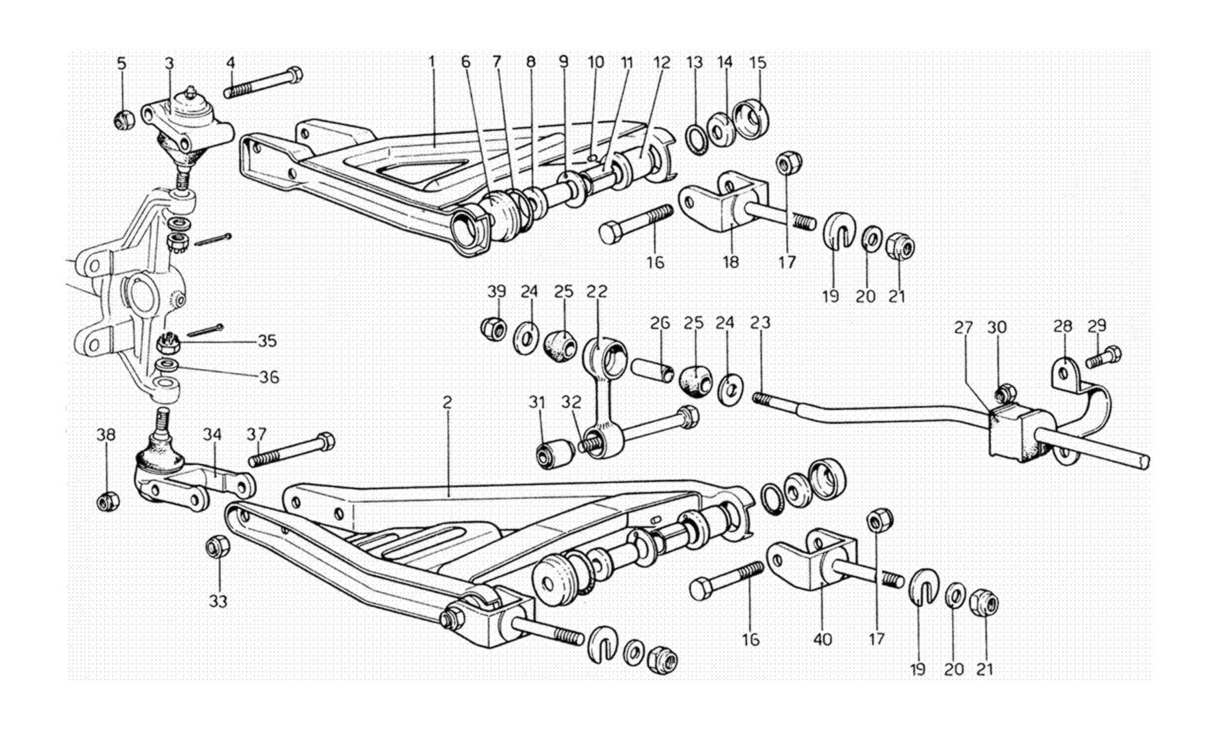 Schematic: Front Suspension Levers