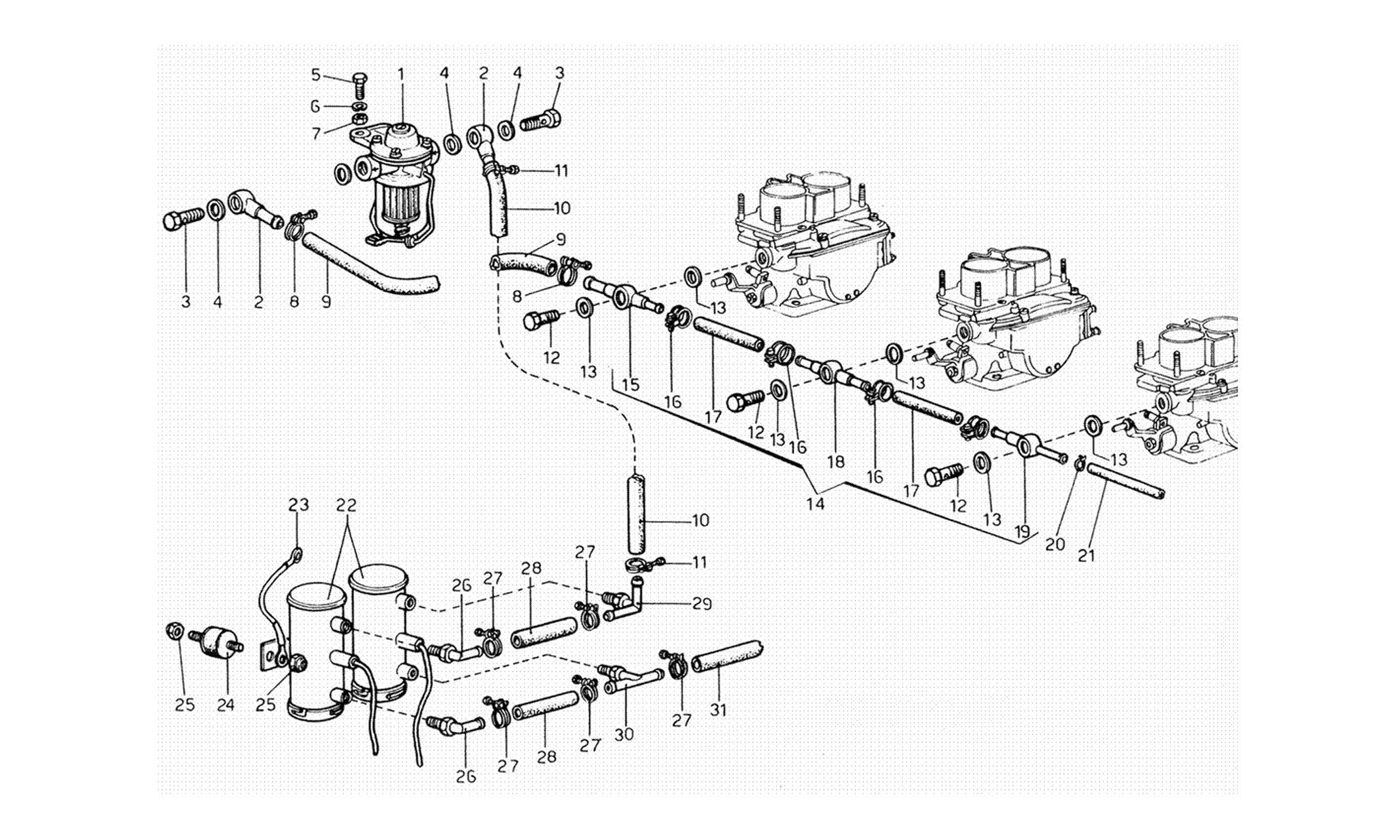 Schematic: Feeding Pumps And Pipes