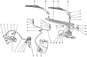 Windshield Wiper, Washer And Horn