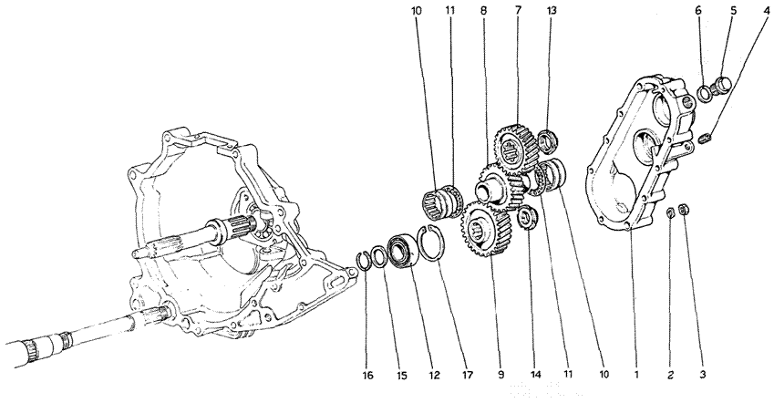 Schematic: Gearbox Transmission