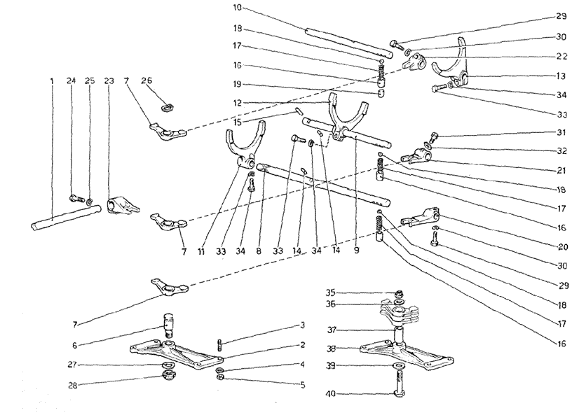 Schematic: Inside Gearbox Controls