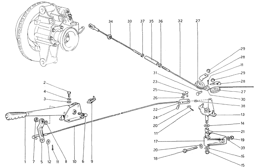 Schematic: Hand-Brake Control