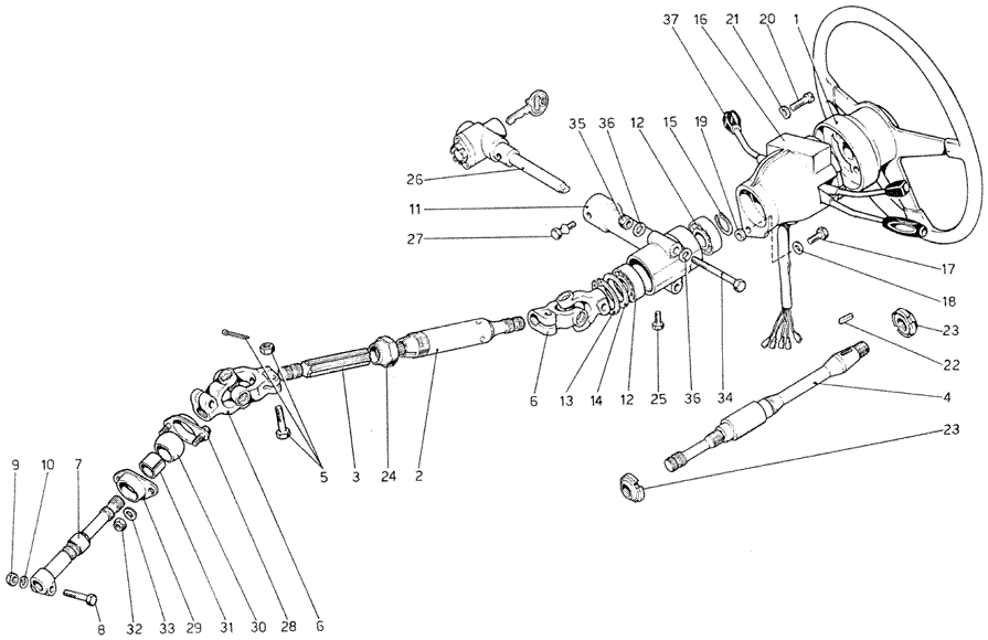 Schematic: Steering Column