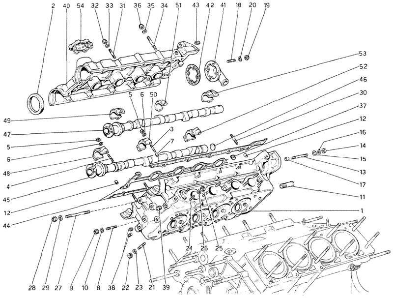 Schematic: Cylinder Head (Right)