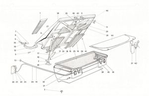 Rear bonnet and luggage compartment covering