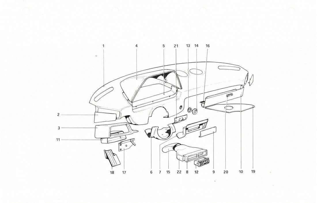 Schematic: Instrument panel