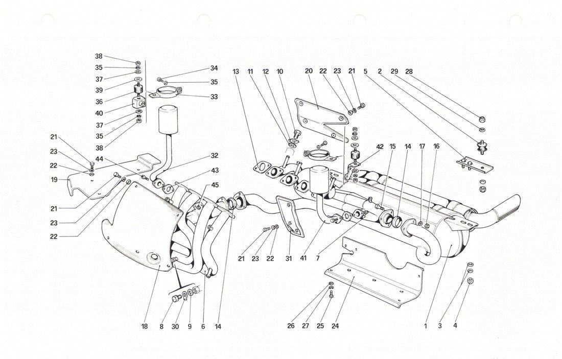 Schematic: Exhaust system