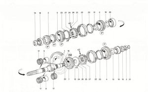 Lay shaft gears  