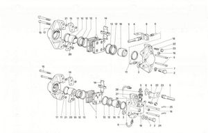 Calipers for front and rear brakes