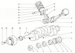 Crankshaft - Connecting rods and pistons