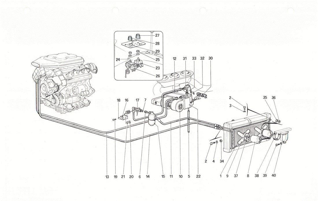 Schematic: Air conditioning system