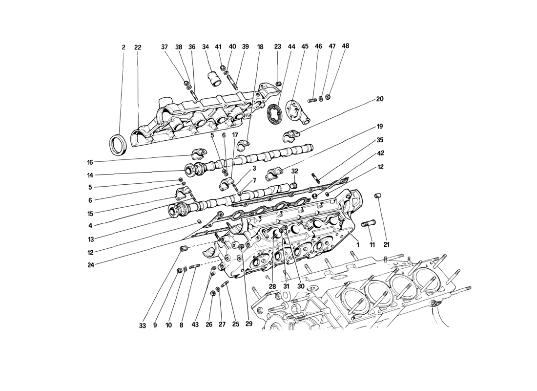 Schematic: Cylinder Head (Right)