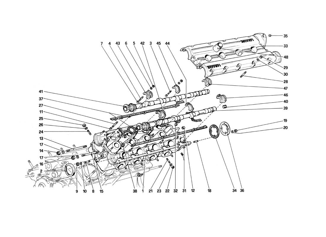 Schematic: Cylinder Head (Left)