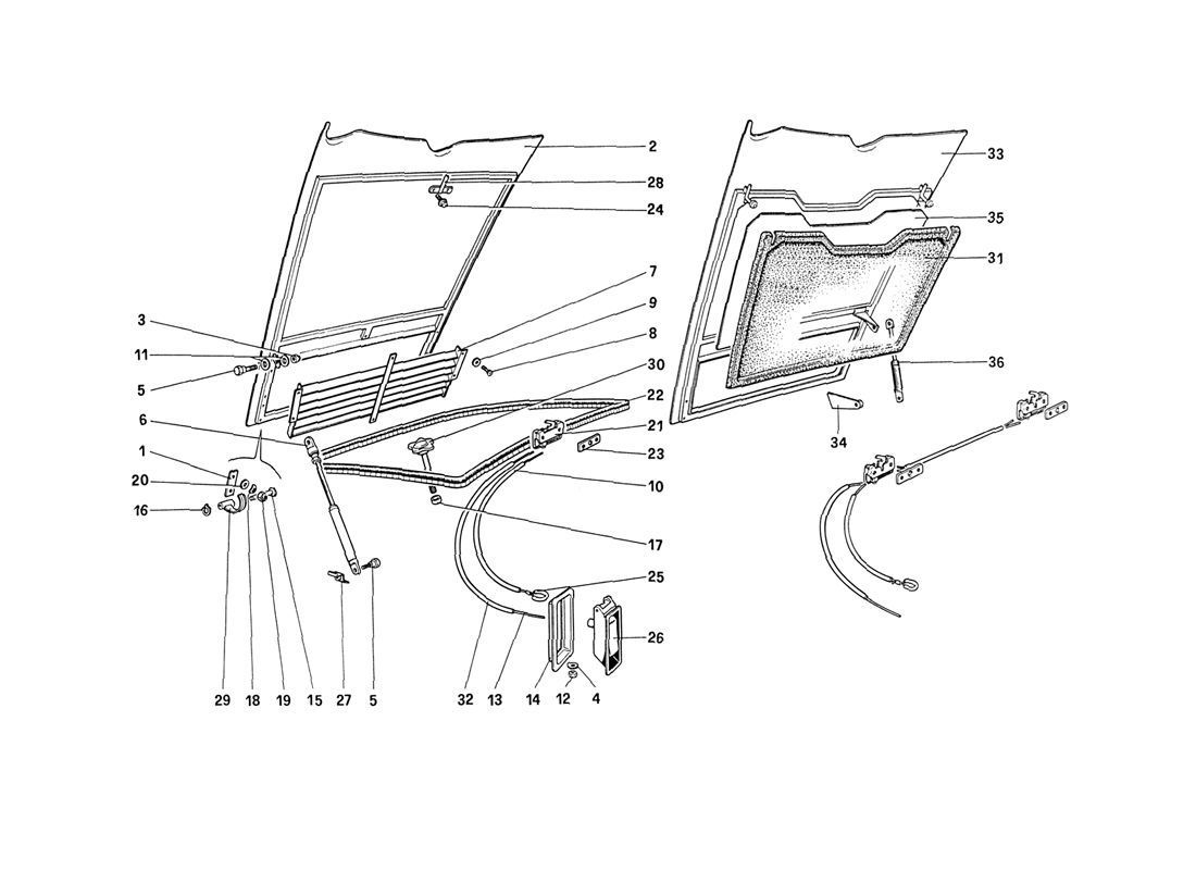 Schematic: Front Compartment Lid